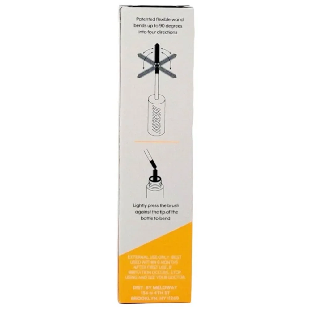 Meloway Your Way Mascara in Super Black Bendable Wand Full Size 0.25 oz/7.5mL
